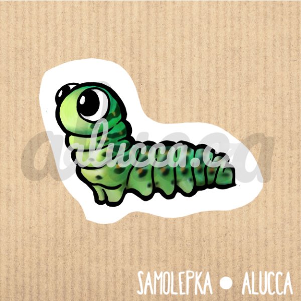 samolepka Housenka