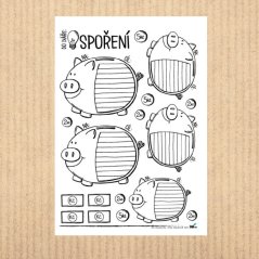 samolepky Spoření
