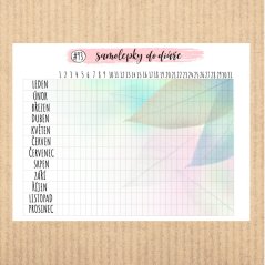 samolepky tracker MENSTRUAČNÍ KALENDÁŘ a jiné