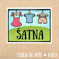 cedulka Šatna