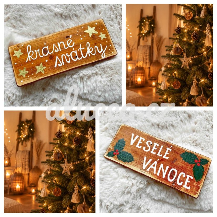 cedule Veselé Vánoce / Krásné svátky cedule Veselé Vánoce / Krásné svátky