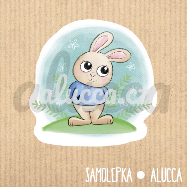 samolepka Zajíček