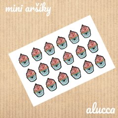 mini samolepky Dortíčky