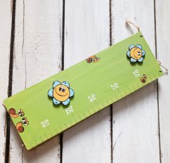 Dětský metr Kytičky