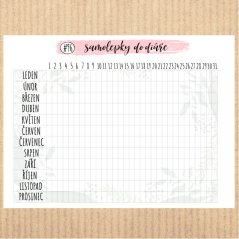 samolepky tracker MENSTRUAČNÍ KALENDÁŘ a jiné