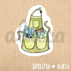 samolepka Práce na zahradě