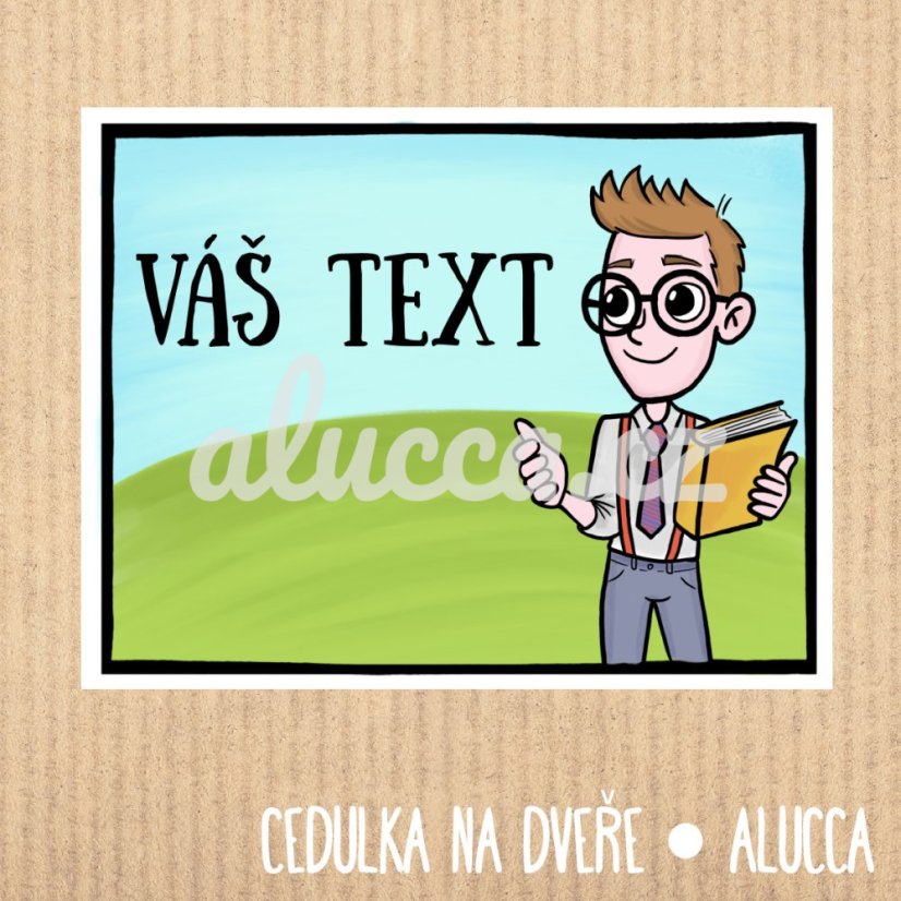 cedulka  Váš text - provedení: papírová verze
