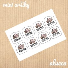mini samolepky Kosmetika