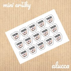 mini samolepky Manikúra