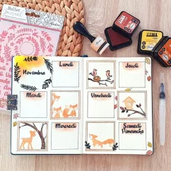 šablona do diáře Věnečky, měsíce a dny