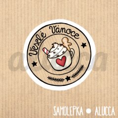 samolepka  Veselé Vánoce