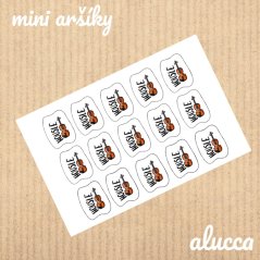 mini samolepky Housle