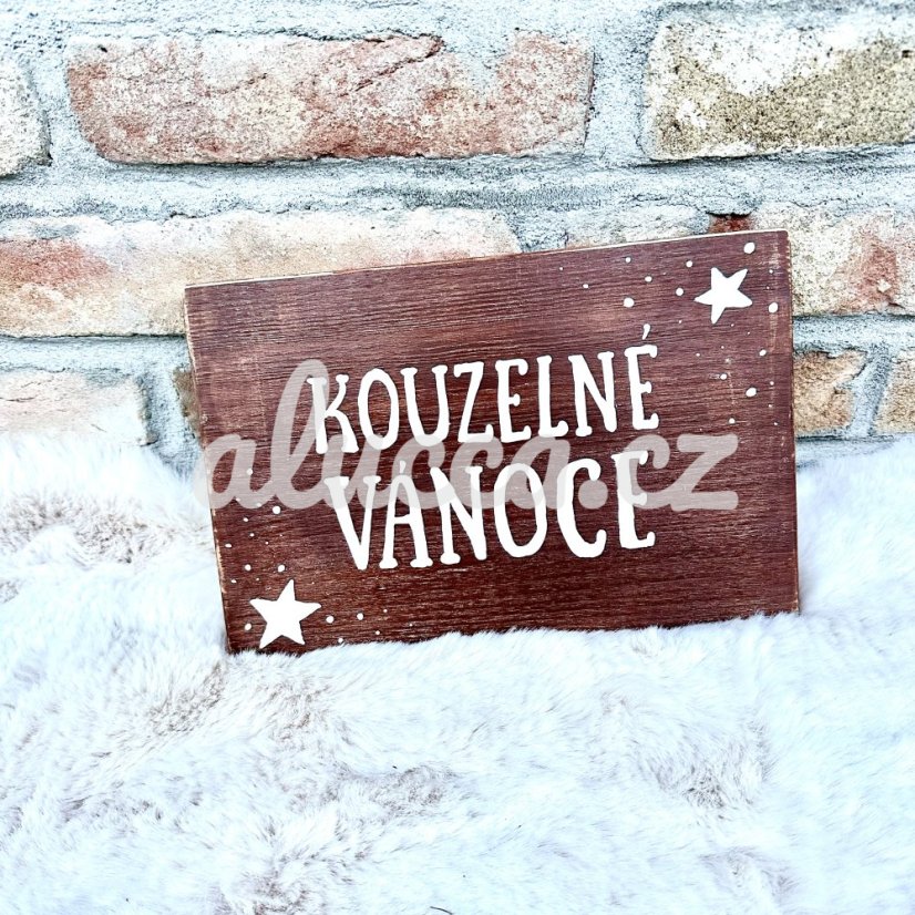 cedule Kouzelné Vánoce / Veselé Vánoce