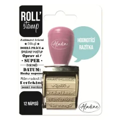 Otočné razítko s nápisy Aladine Roll' Stamp - Hodnoticí razítka