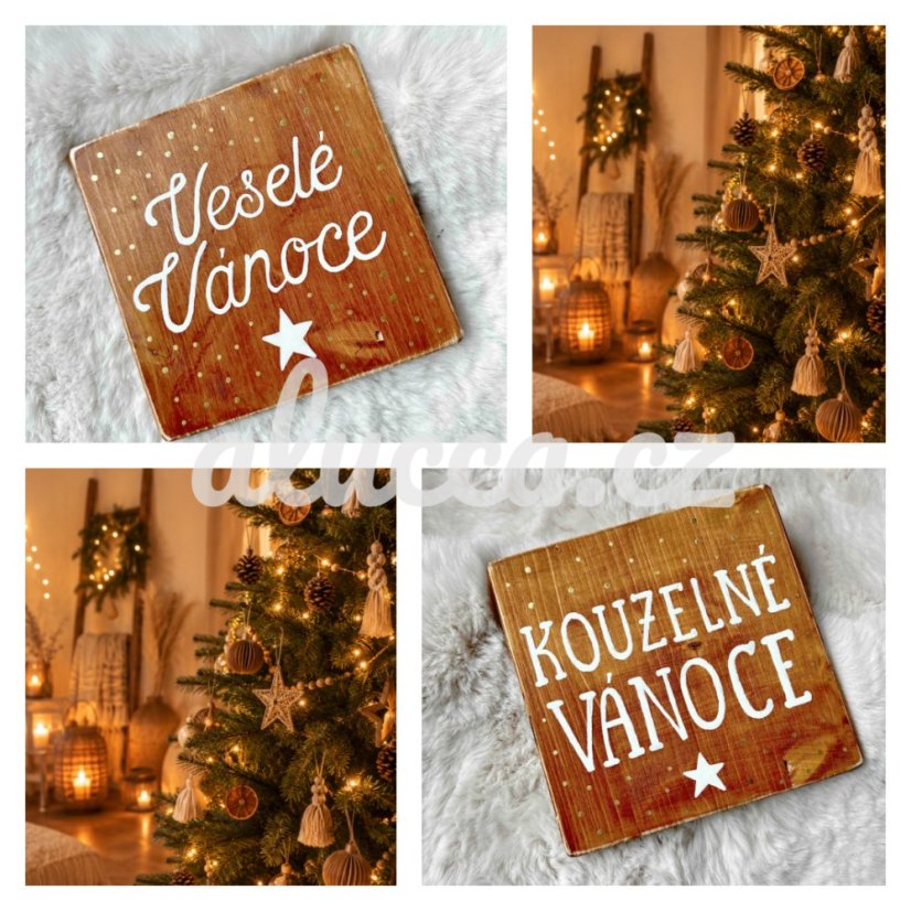 cedule Kouzelné Vánoce  / Veselé Vánoce