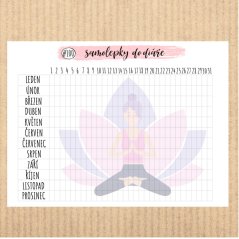 samolepky tracker MENSTRUAČNÍ KALENDÁŘ a jiné