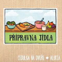 cedulka Přípravna jídla