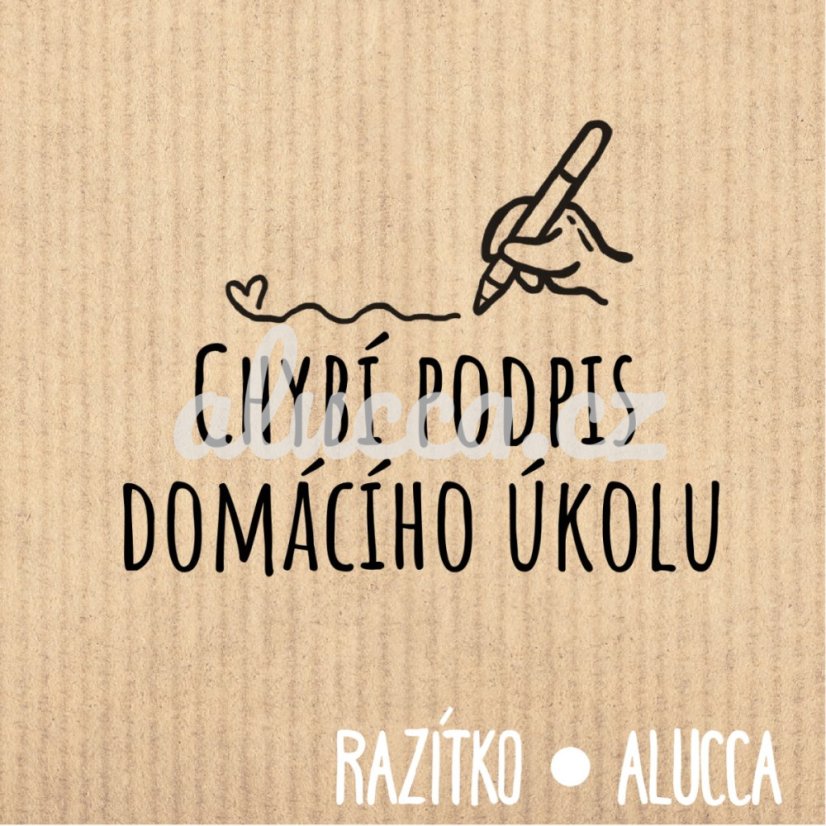 chybí podpis domácího úkolu - Velikost: 3 cm chybí podpis domácího úkolu - Velikost: 3 cm