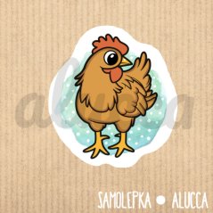 samolepka  Slepice