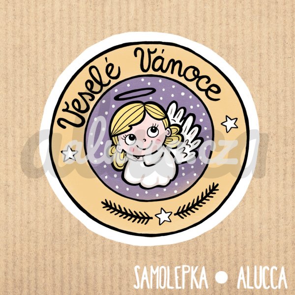 samolepka  Veselé Vánoce