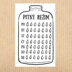 samolepky tracker Pitný režim
