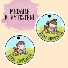 medaile Jsem prvňáček