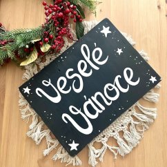 cedule Krásné Vánoce   / Veselé Vánoce