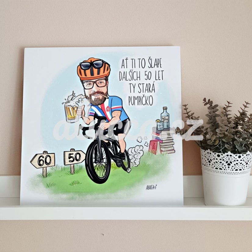ilustrace / karikatura NAROZENINOVÁ