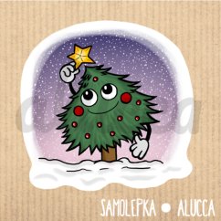 samolepka  Vánoční stromeček