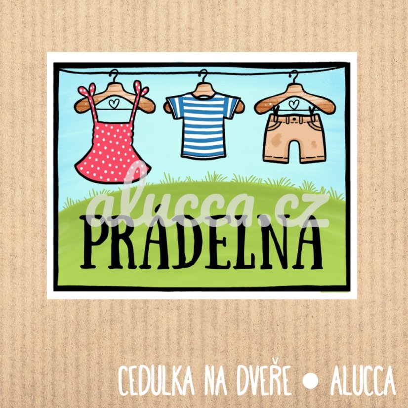 cedulka  Prádelna