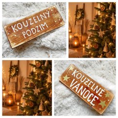 cedule Kouzelný podzim/  Kouzelné Vánoce