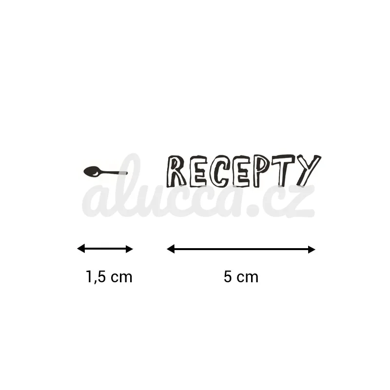 sada razítek Aladine Stampo hobby - recepty