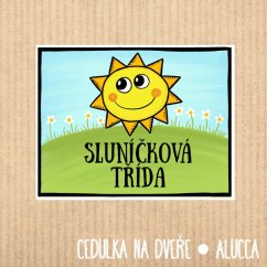 cedulka  Sluníčková třída