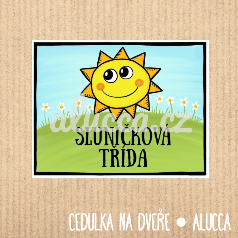 cedulka  Sluníčková třída