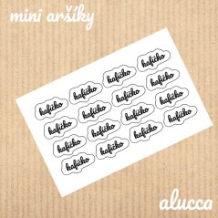 mini samolepky Kafíčko