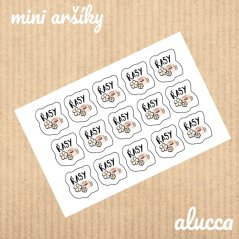 mini samolepky  Řasy