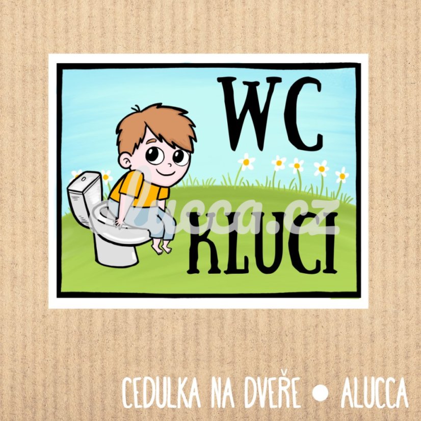 cedulka Wc kluci cedulka Wc kluci
