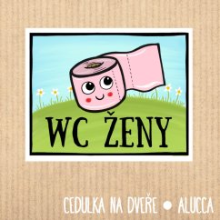 cedulka Wc ženy