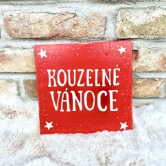 cedule Kouzelné Vánoce / Veselé Vánoce