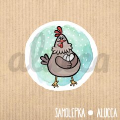 samolepka  Slepice