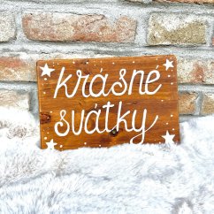 cedule Krásné svátky / Veselé Vánoce