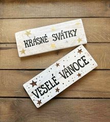 cedule Veselé Vánoce / Krásné svátky