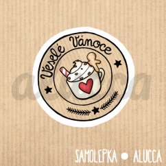 samolepka  Veselé Vánoce