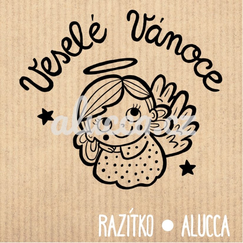 Veselé Vánoce - Velikost: 5 cm