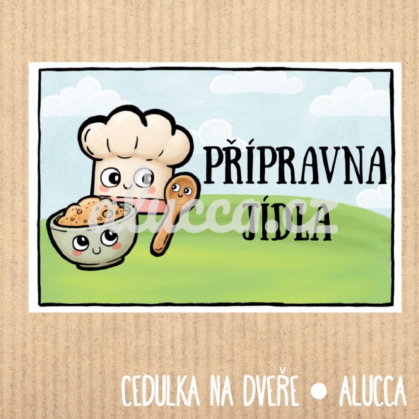 cedulka Přípravna jídla