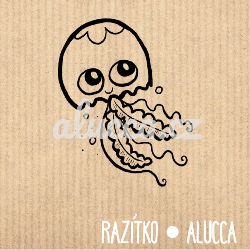 medúza - Velikost: 5 cm