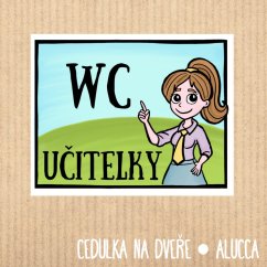 cedulka  Wc učitelky
