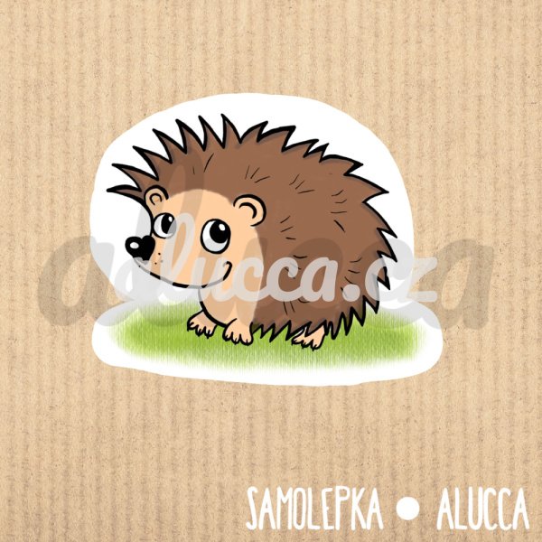 samolepka  Ježek