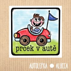 samolepka na auto Prcek