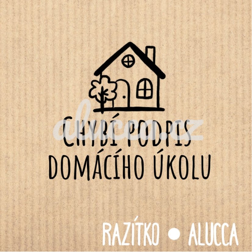 chybí podpis domácího úkolu - Velikost: 6 cm